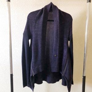 Lululemon Deep Purple Draped Sweater
